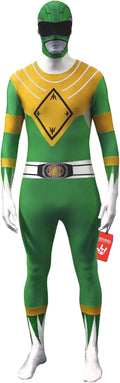 suits Adult Green Power Ranger suit Mens Superhero Fancy Dress Costume Halloween Green XL