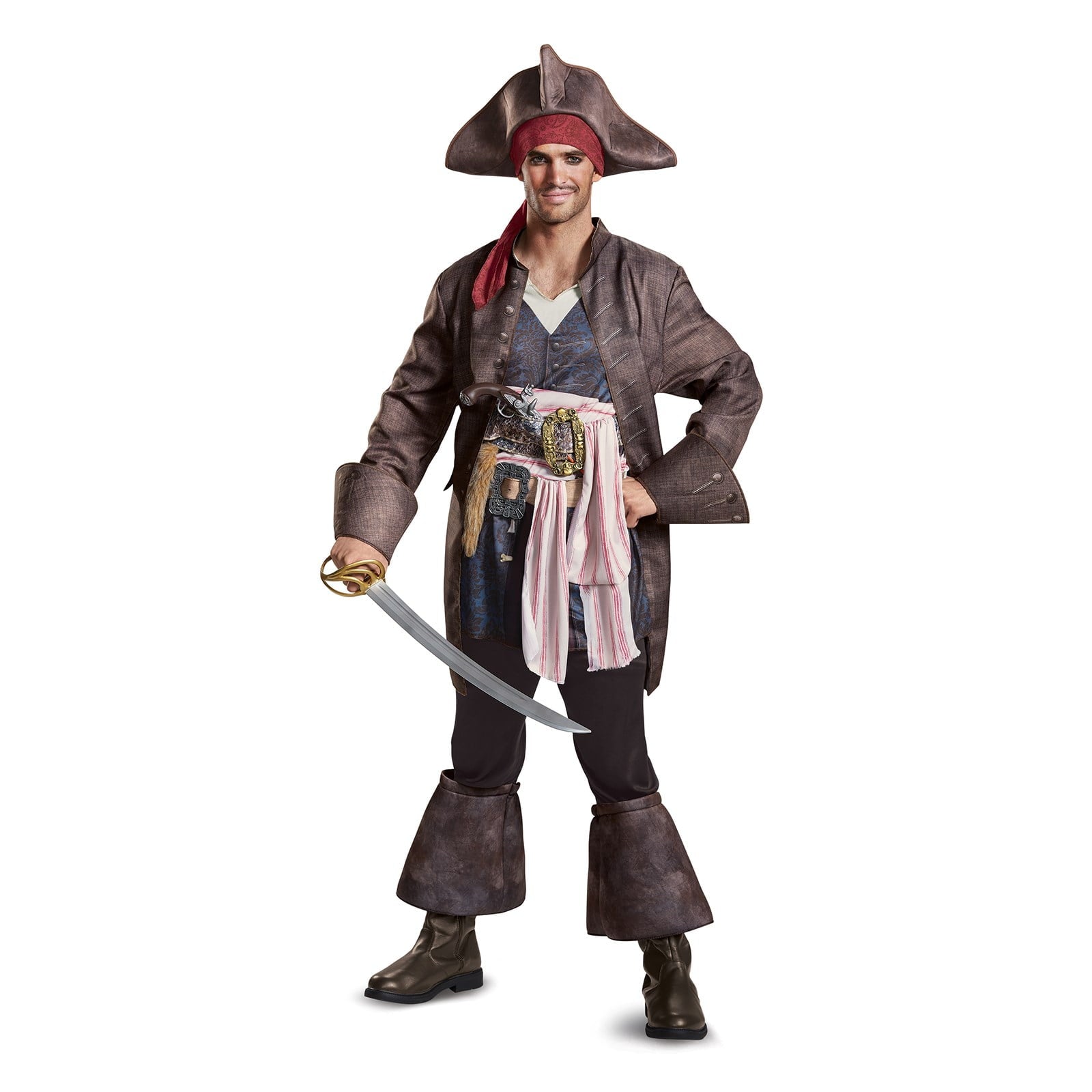 Pirates of the Caribbean 5 Jack Sparrow Deluxe Men\'s Adult Halloween Costume