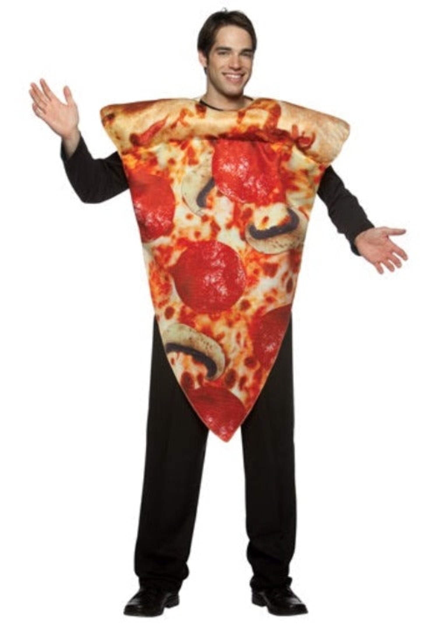 Pizza Slice Men's Halloween Fancy-Dress Costume for Adult, One Size