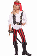 Posh Pirate Girl's Halloween Fancy-Dress Costume for Child, XL (12-14)