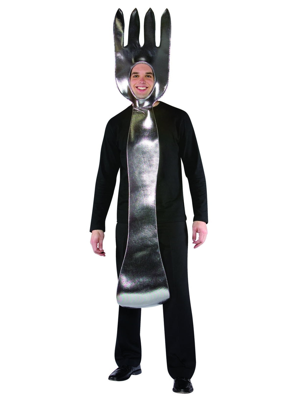  Fork Costume Adult Halloween, Silver, Fits Both Women and Men