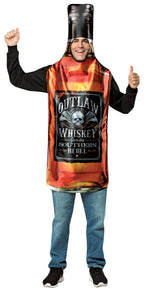  Get Real Whisky Bottle Halloween Costume, Adult One Size Fits Most, Brown