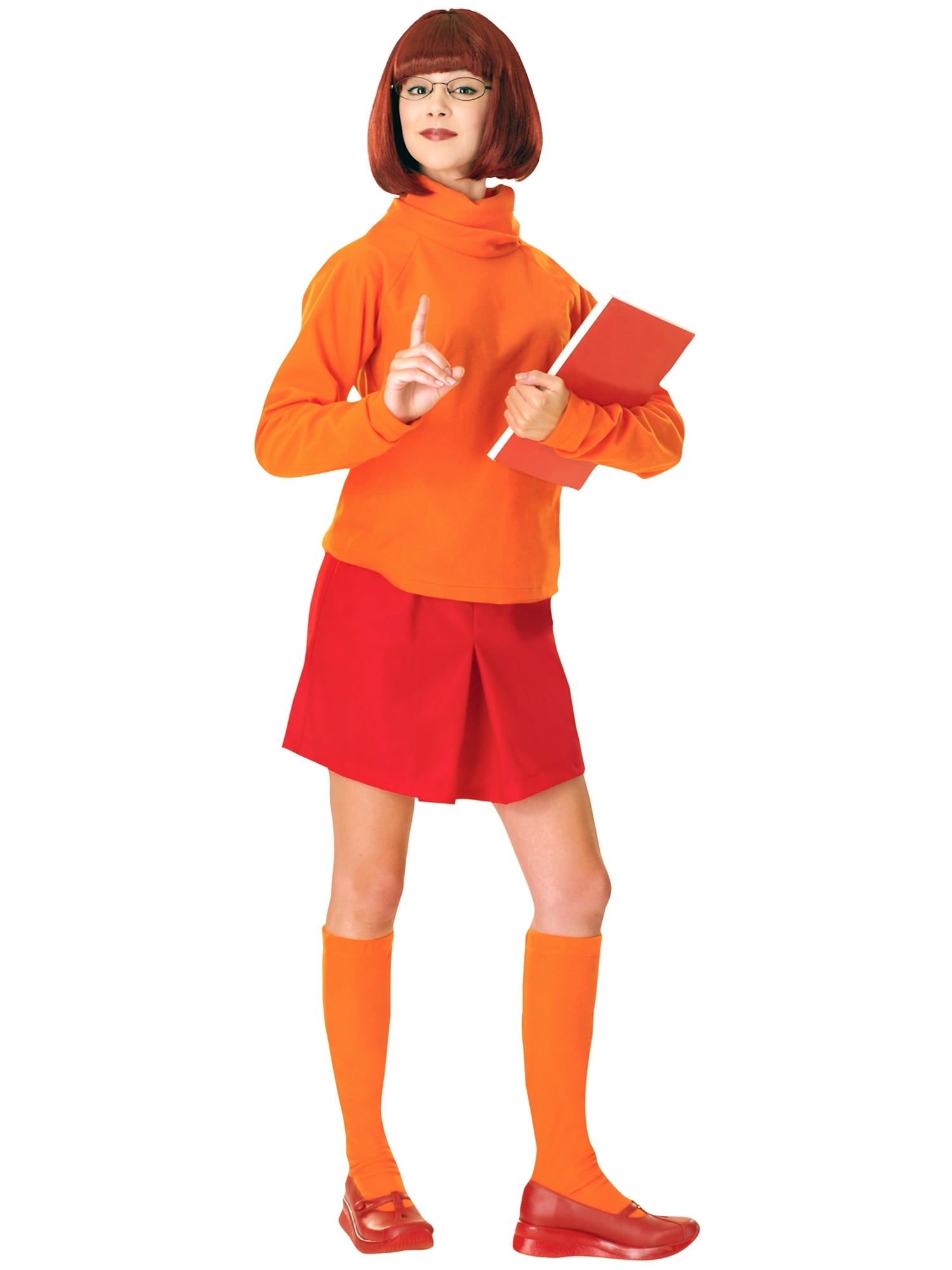 Scooby-Doo Velma Women's Halloween Fancy-Dress Costume for Adult, One Size