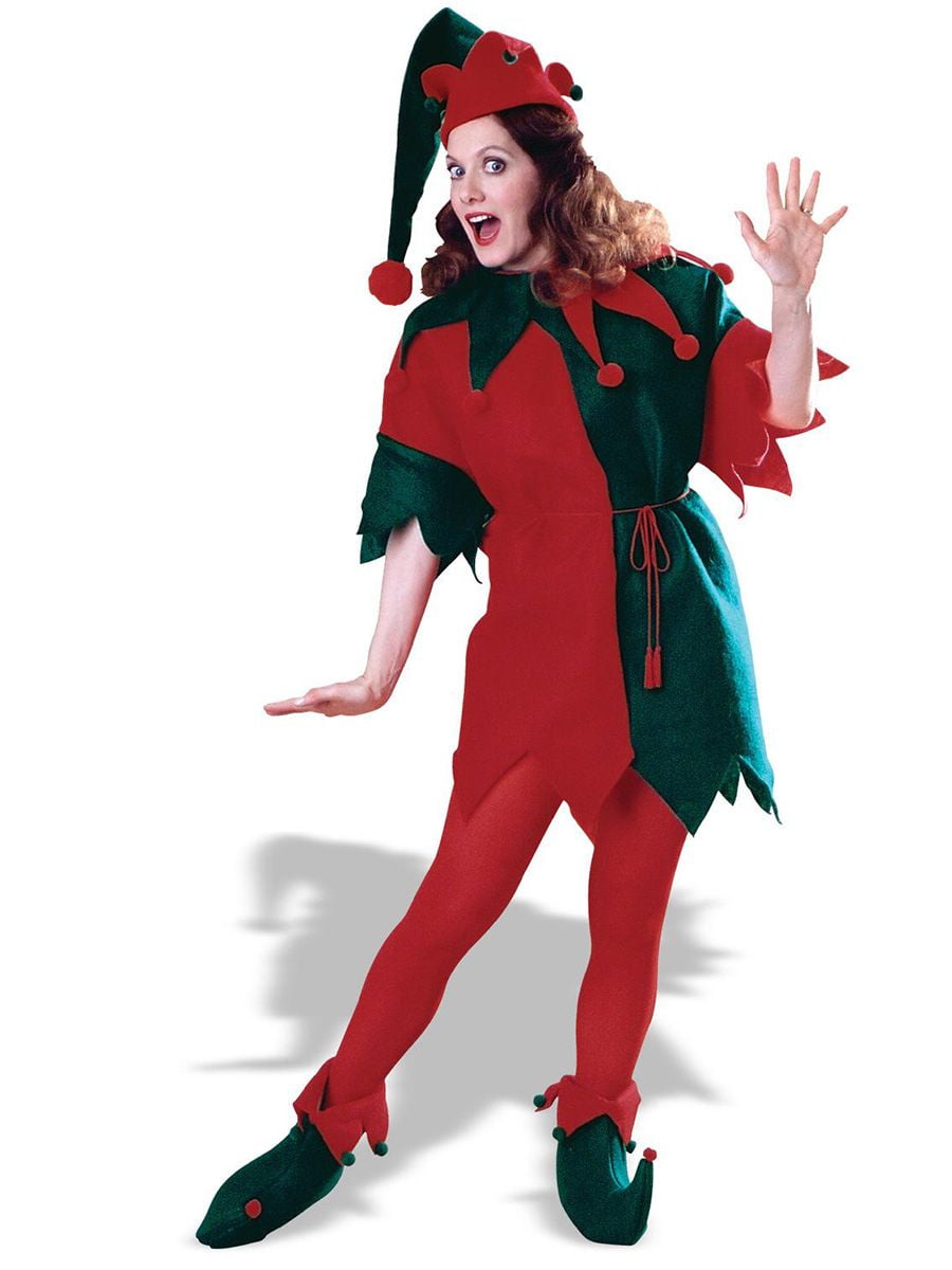 Elf Tunic Set Red Green Halloween Costume