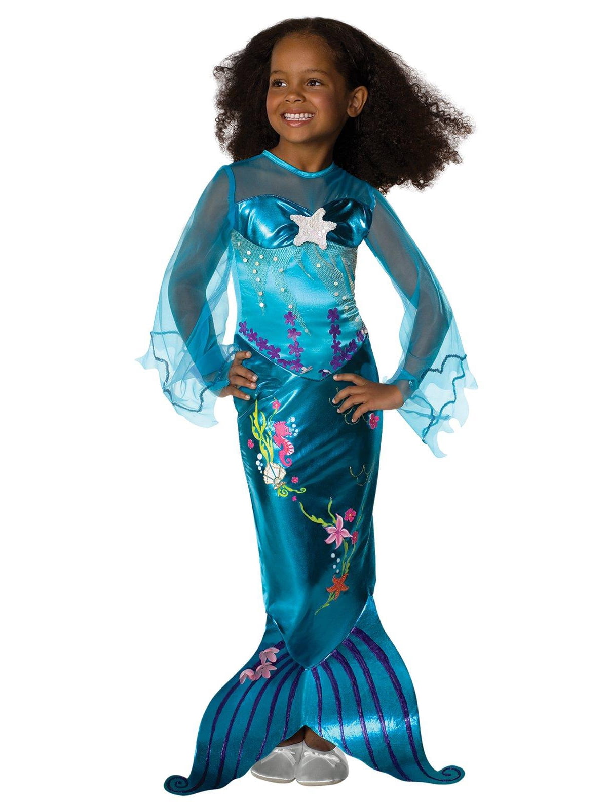  Magical Blue Mermaid Costume for Toddlers, 2T-4T