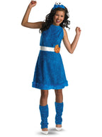  Cookie Monster Girl's Halloween Fancy-Dress Costume for Teen, L
