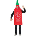  Sriracha Hot Sauce Halloween Funny Costumes, Adult, Unisex, Red