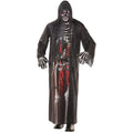  Grim Reaper Photorealistic Robe Men's Halloween Fancy-Dress Costume for Adult, One Size
