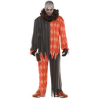  Evil Clown No-Mask Men's Halloween Fancy-Dress Costume for Adult, XXL