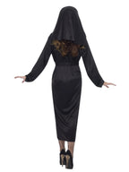 40" Black and White Nun Women Halloween Costume - Medium