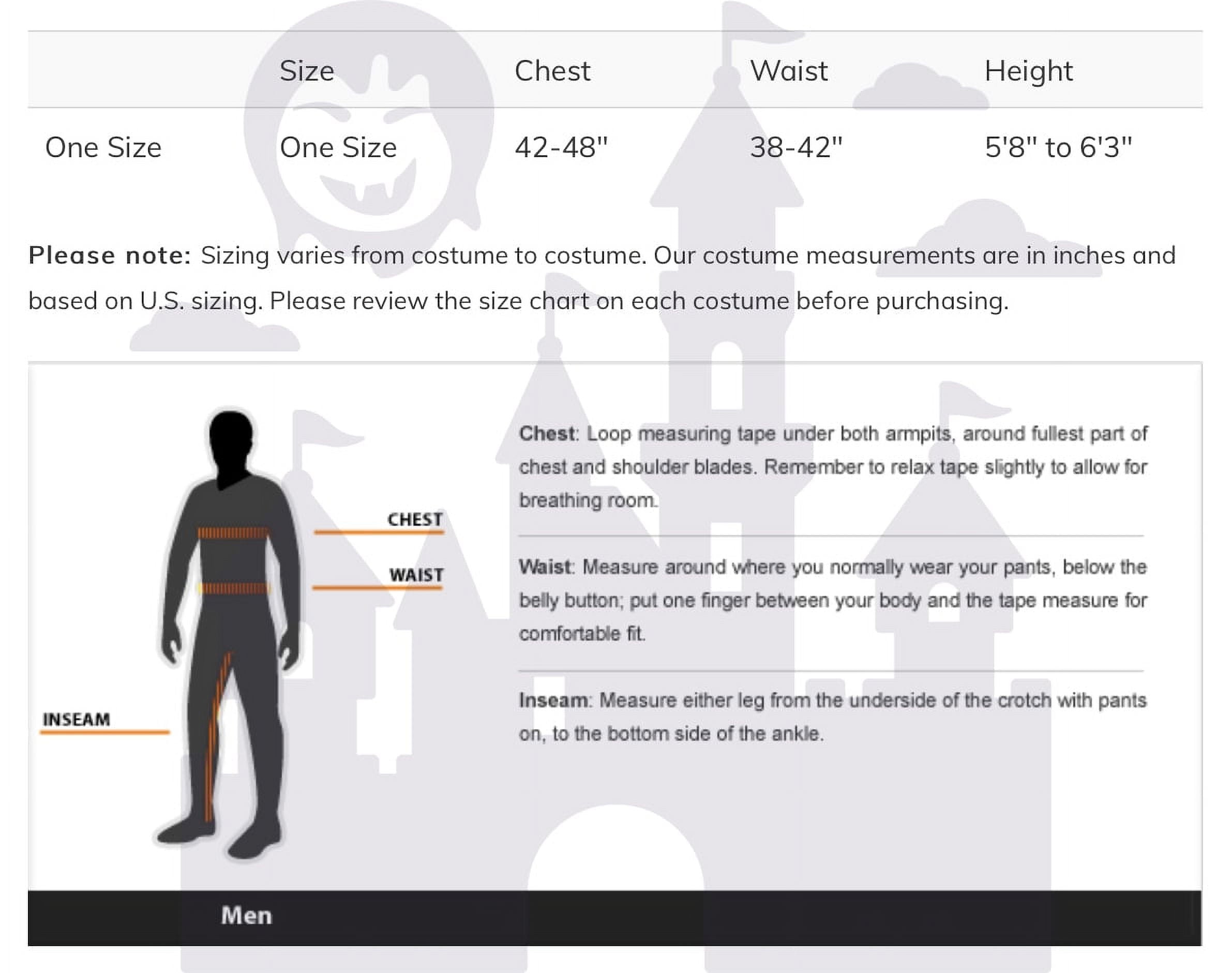 Pizza Slice Men's Halloween Fancy-Dress Costume for Adult, One Size