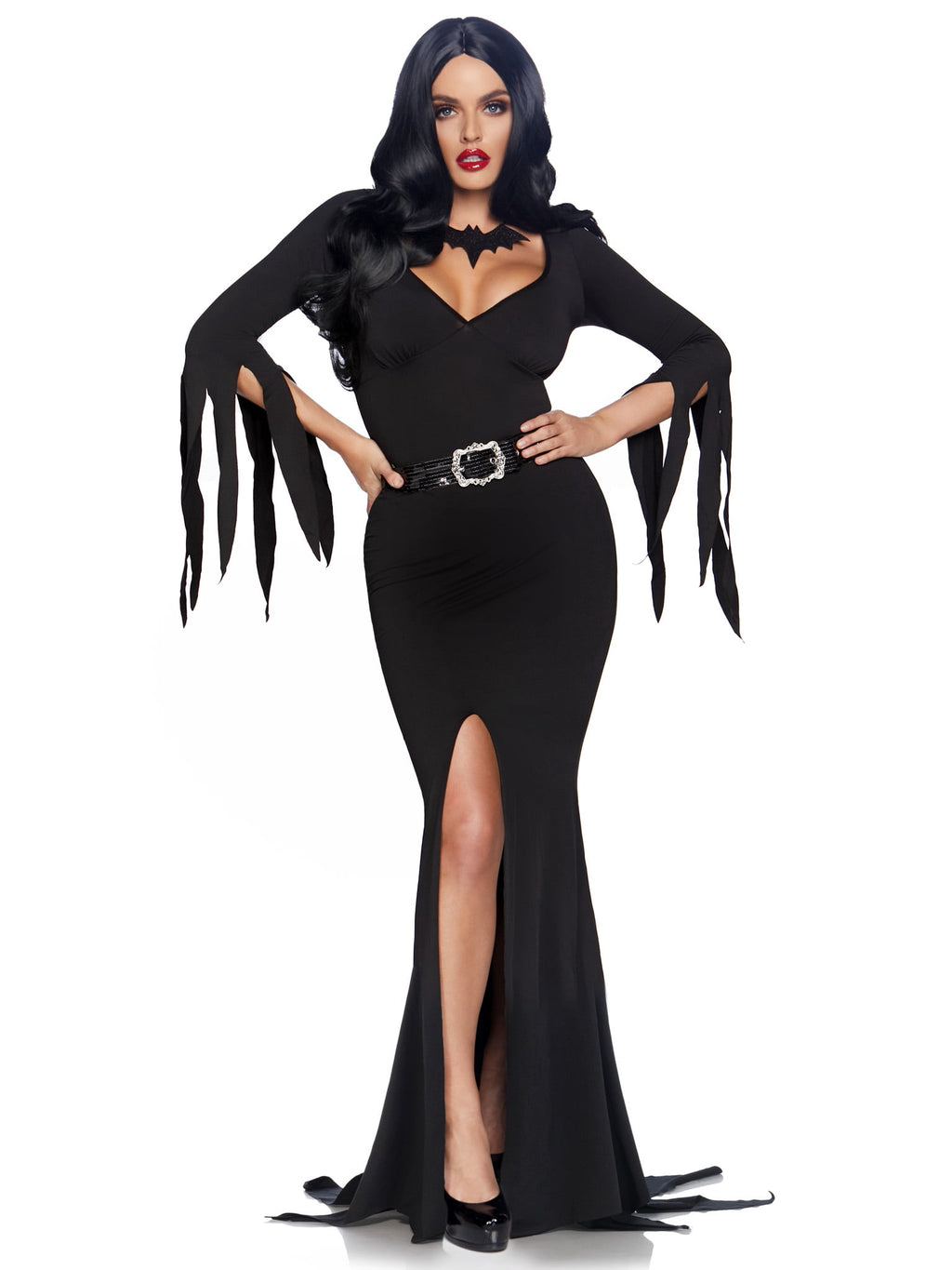 Leg Avenue Immortal Morticia Mistress of the Dark Women's Halloween Fancy-Dress Costume for Senior, XL