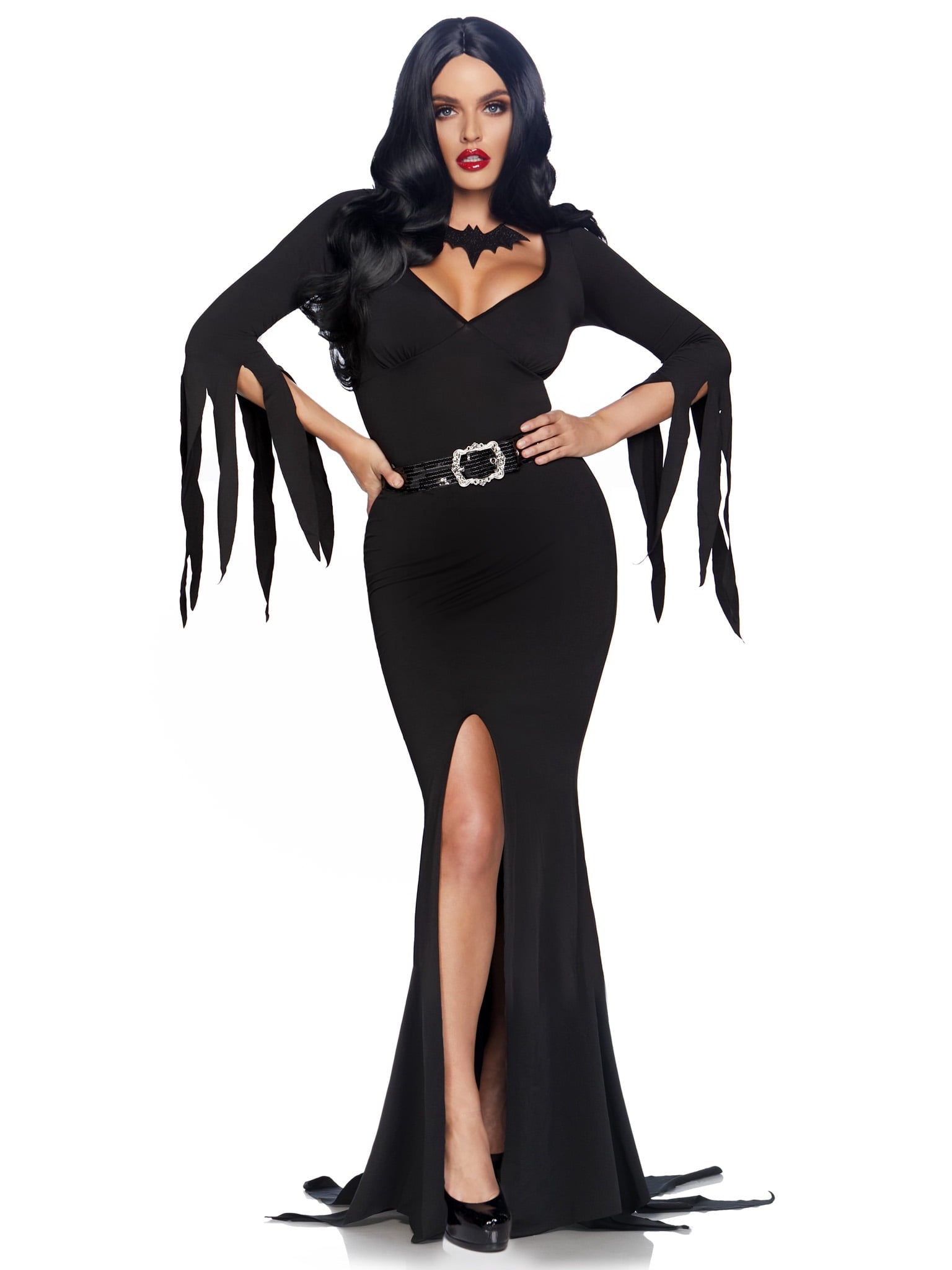 Leg Avenue Immortal Morticia Mistress of the Dark Women's Halloween Fancy-Dress Costume for Senior, XL