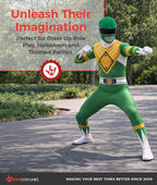 suits Adult Green Power Ranger suit Mens Superhero Fancy Dress Costume Halloween Green XL