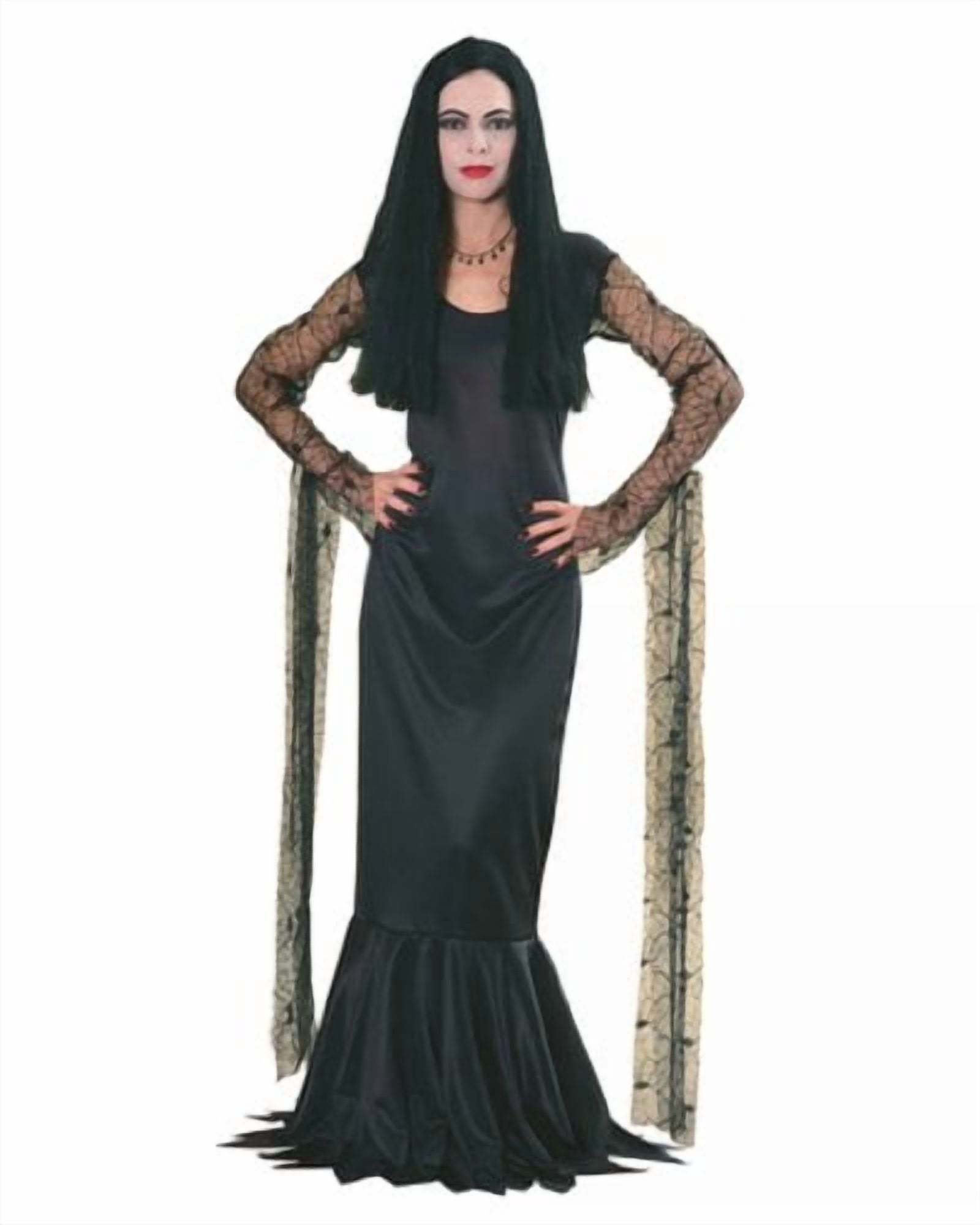The Addams Family Morticia Addams Costume for Adults by , Women's Small