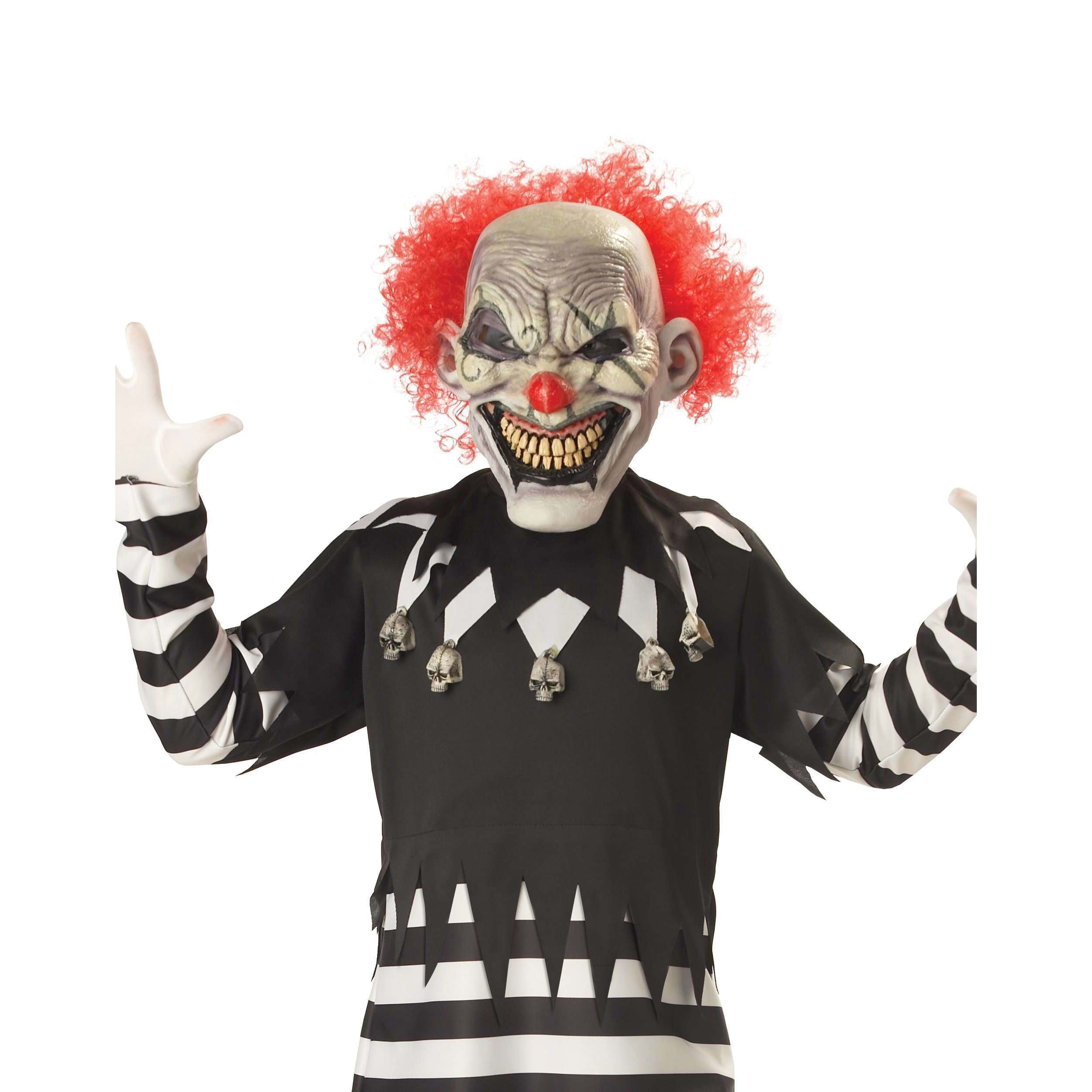 Califia Farms Creepy Clown Boy's Halloween Fancy-Dress Costume for Child, XL