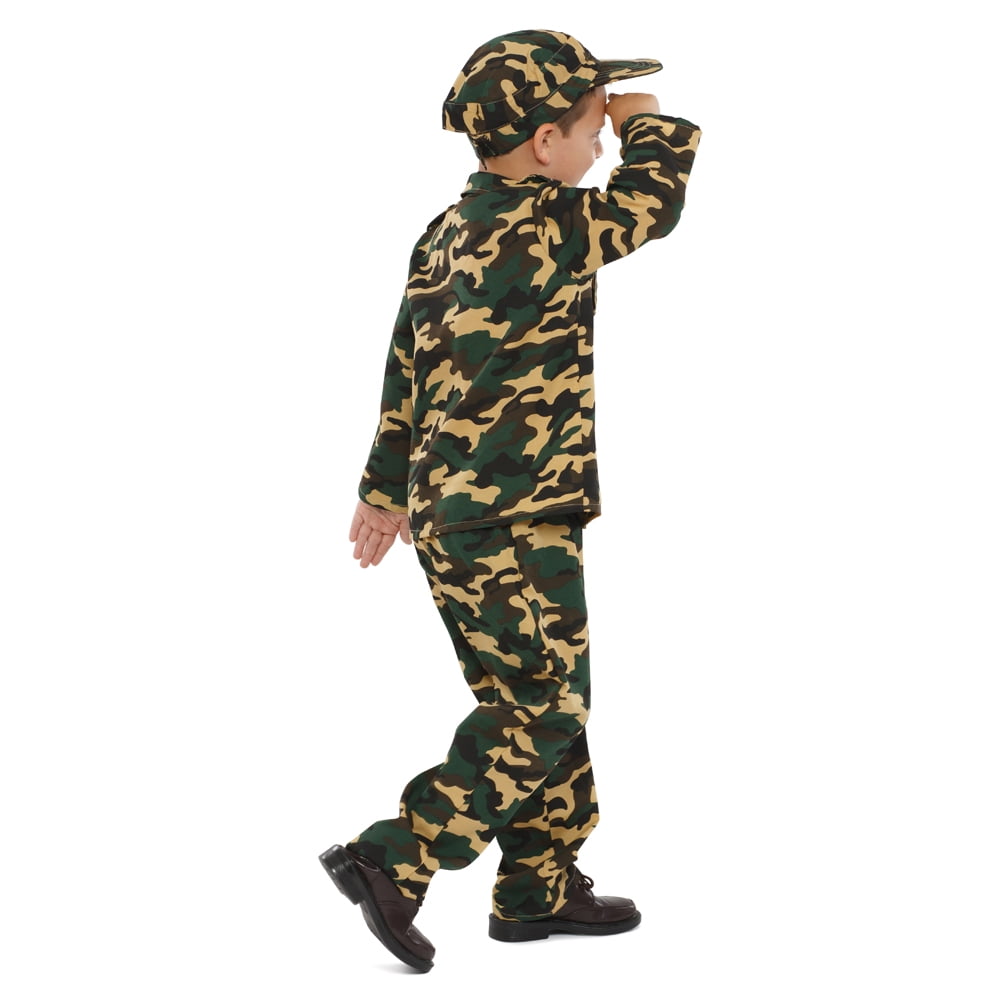  Toddler Boys' Army Soldier Costume - Size 3T-4T