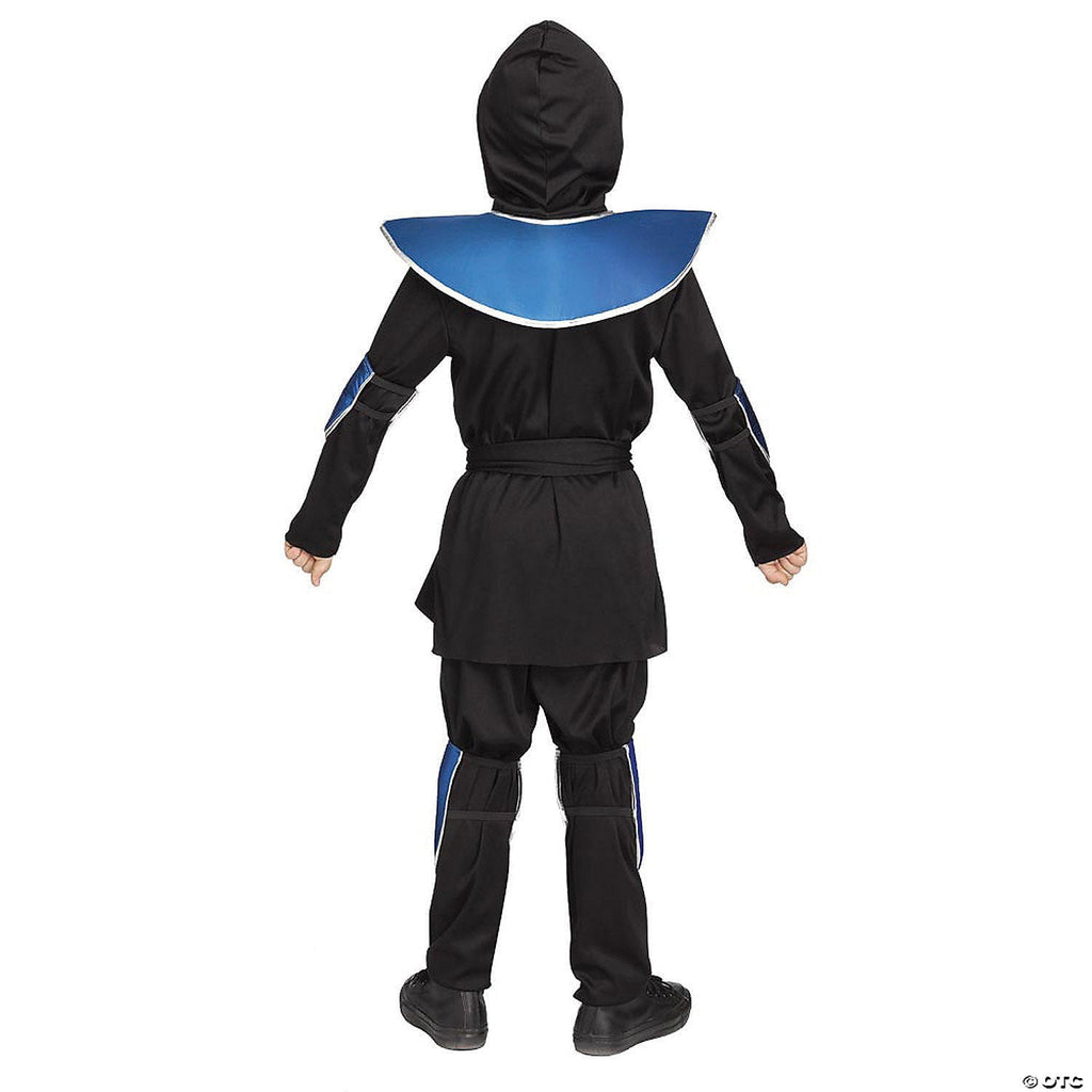 Raven Ninja Blue Chrome Costume Child Medium  Kids Halloween Warrior Outfit