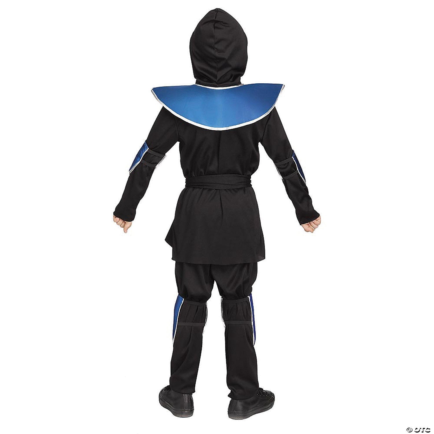Raven Ninja Blue Chrome Costume Child Medium  Kids Halloween Warrior Outfit