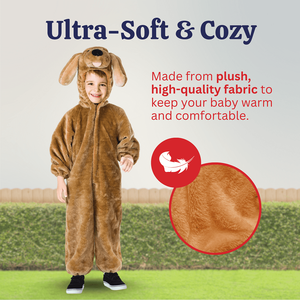 Puppy Costume For Kids  Labrador Or Golden Retriever Dog Dress-Up For Boys And Girls