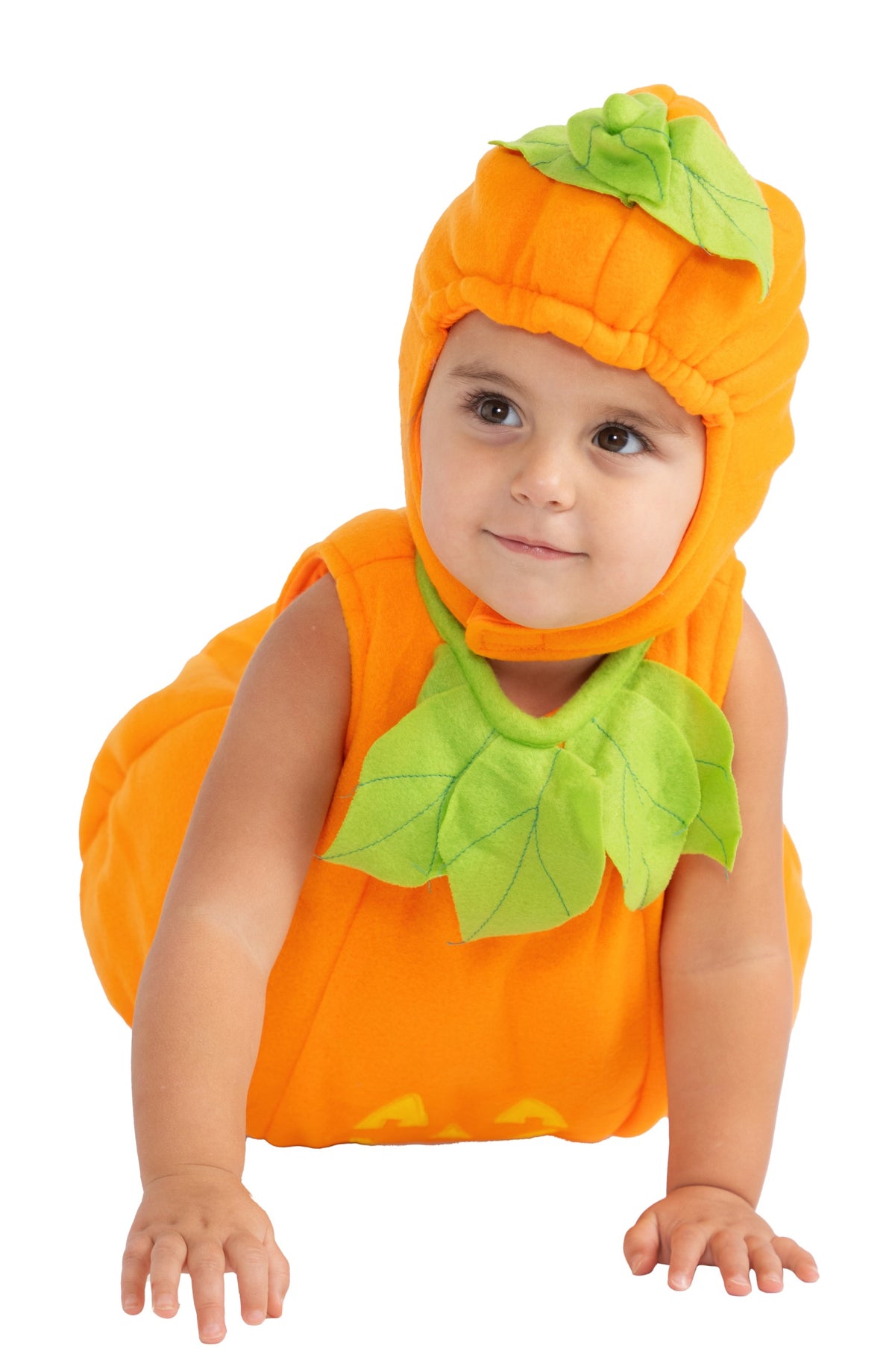 Dress-Up-America Baby Pumpkin Costume  Halloween Jack-O-Lantern