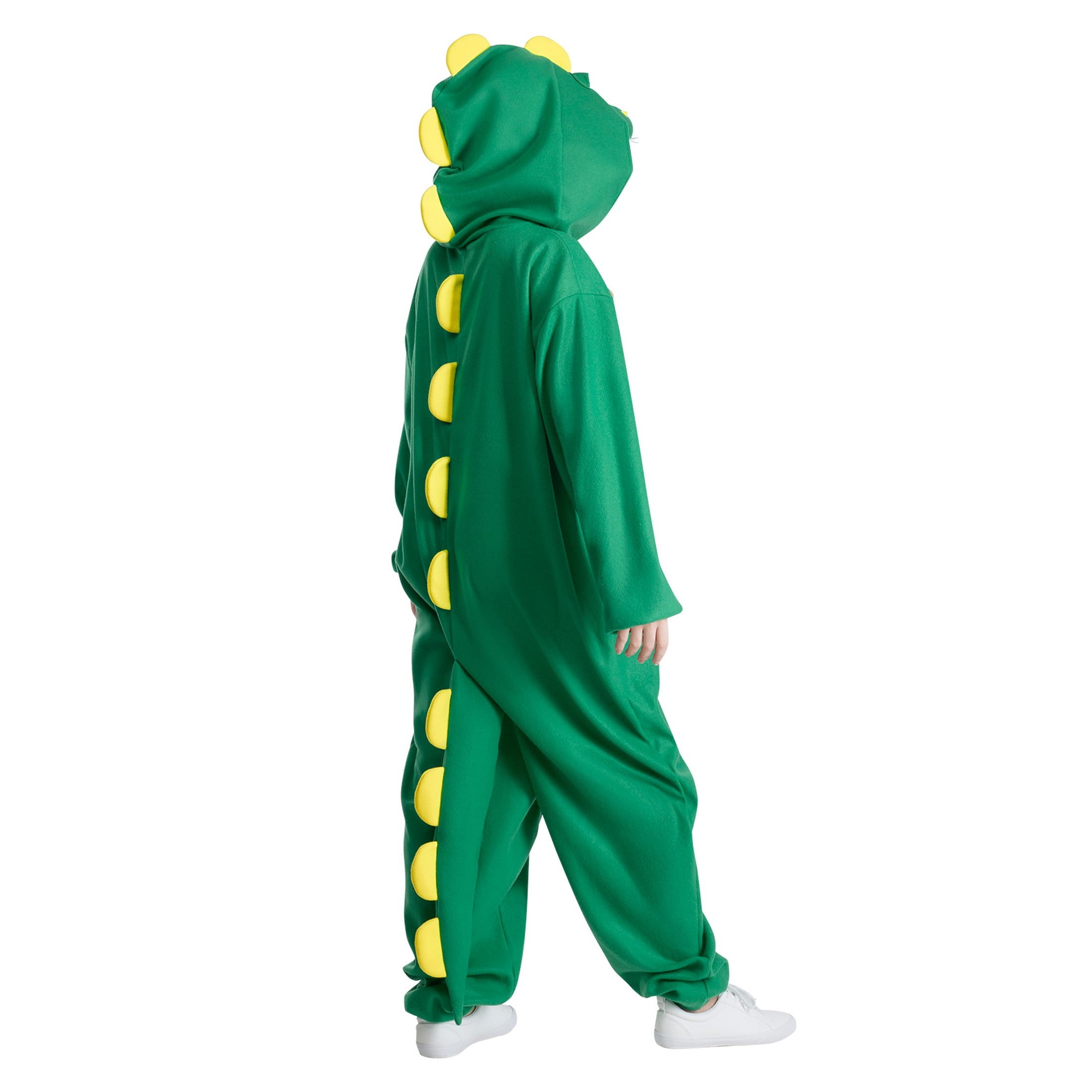  Adult Dinosaur Pajama Costume Mens Womens T Rex Halloween Jumpsuit Halloween Green L
