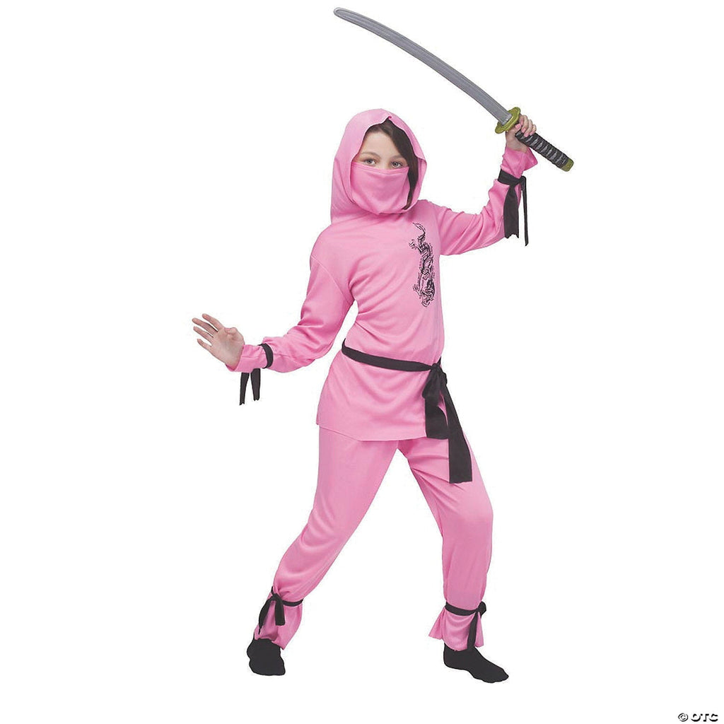  Pink Ninja Girl's Halloween Fancy-Dress Costume for Child, M (8-10)