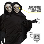  Kids 2 Headed Ghoul Costume Boys Girls Grim Reaper Death Halloween Halloween Black L