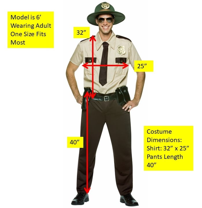  Trooper 420 Halloween Costume, Mens, Brown, Adult One Size, 7174