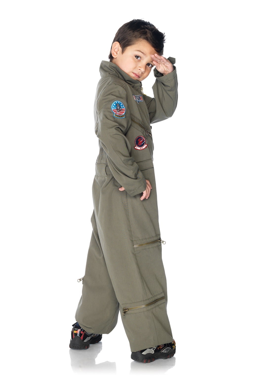 Leg Avenue Top Gun Flight Boy's Halloween Fancy-Dress Costume for Toddler, XS