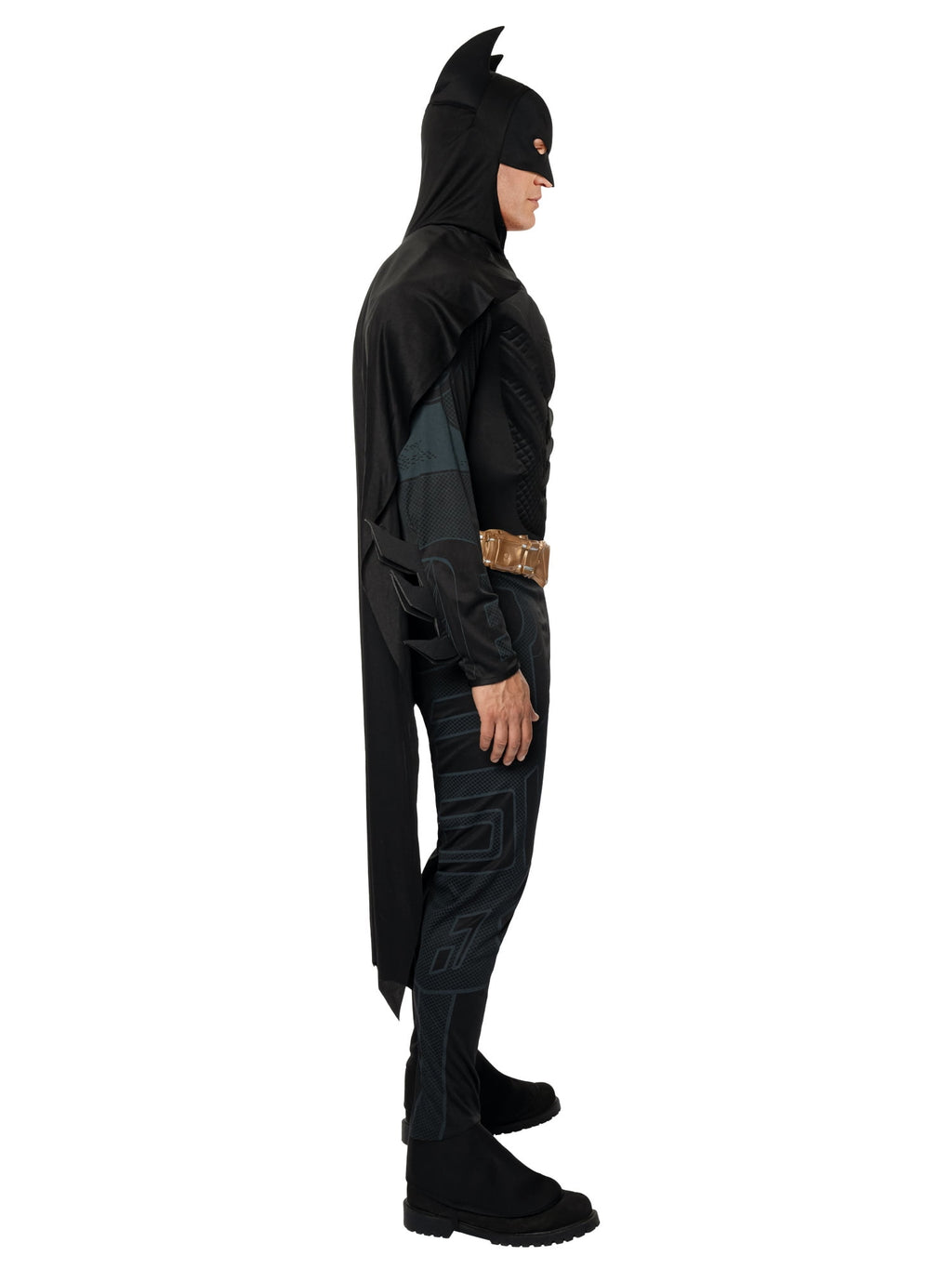 The Dark Knight Batman Deluxe Costume for Adults by , Men's Large