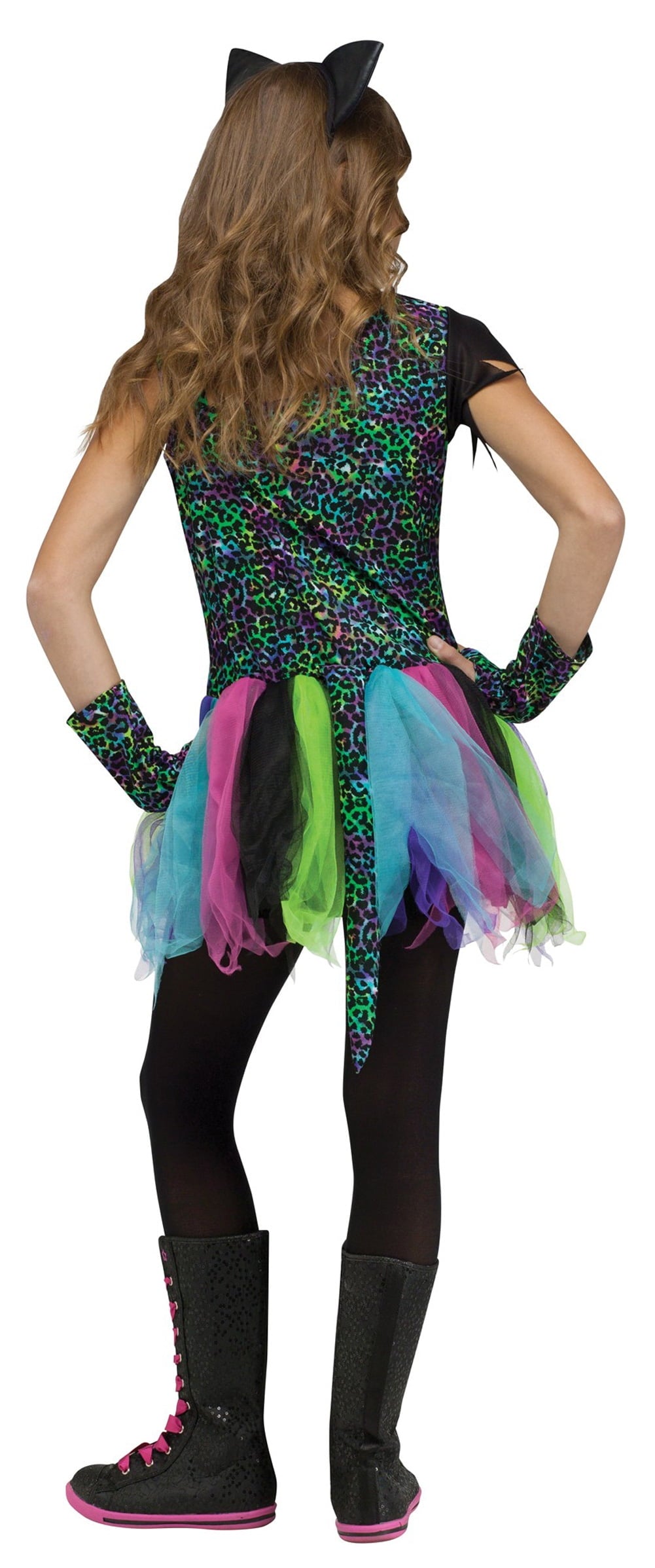  Rainbow Cat Costumes Halloween Fancy-Dress Costume for Child, Little Girls L (12-14)